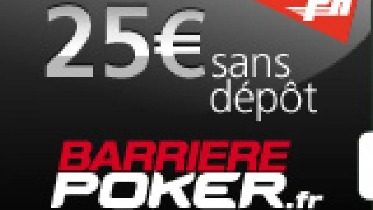 25€ offerts sur Barrière