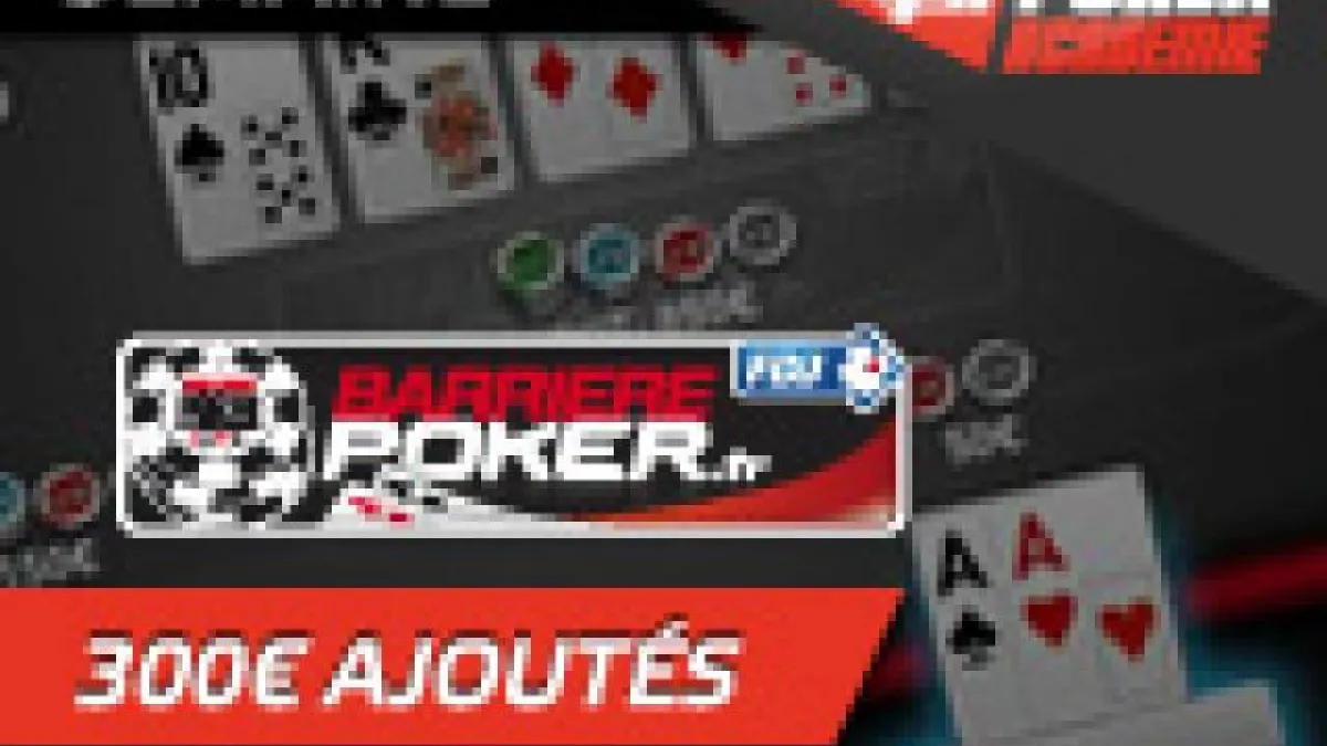 PA Deepstack sur Barrière - 300 € ajoutés