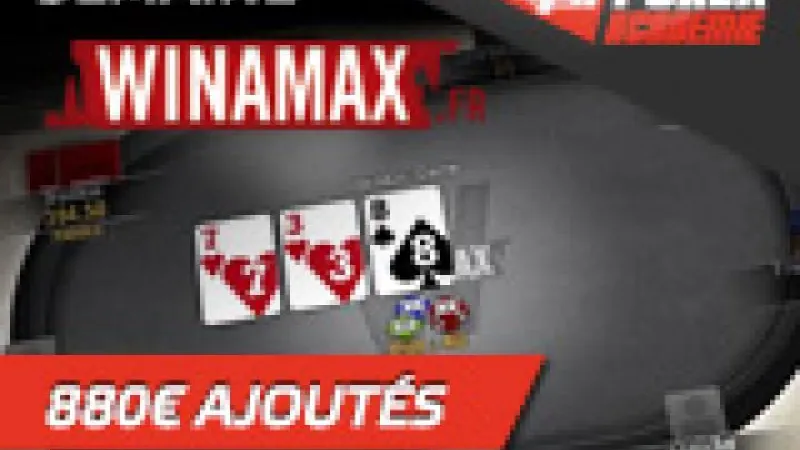 Semaine PA #1 sur Winamax - 80 € ajoutés