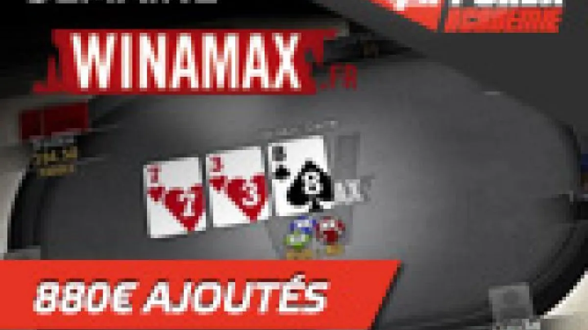 Semaine PA #3 sur Winamax - 110 € ajoutés