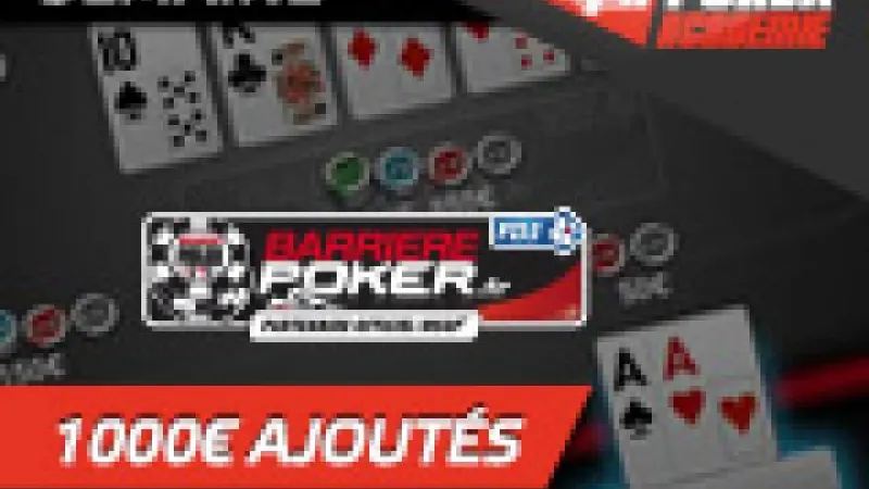 Semaine Barrière Spécial WSOPE - 1000 € ajoutés