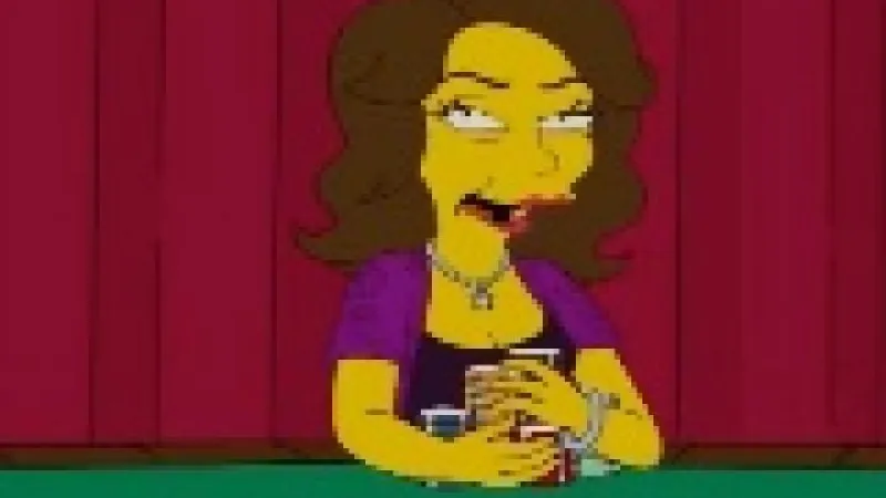 Coachée par Jennifer Tilly Lisa Simpson se met au poker 