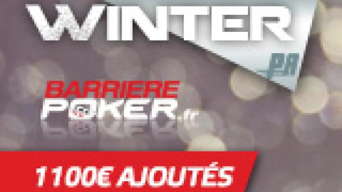 1100€ Winter Poker-Académie 1