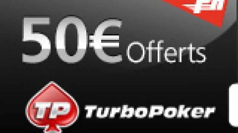 50 € offerts sur Turbo Poker