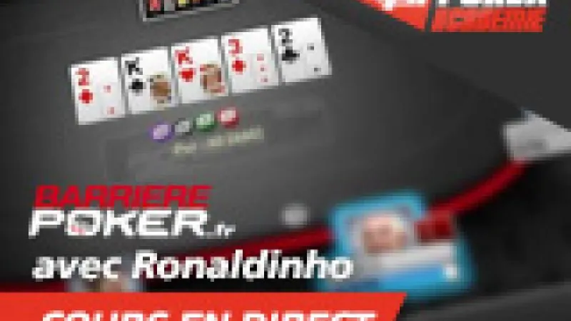 Cours de Poker en Cash Game avec Ronaldinho