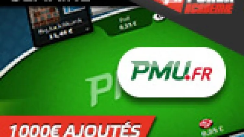Freeroll PA sur PMU - 200€ ajoutés
