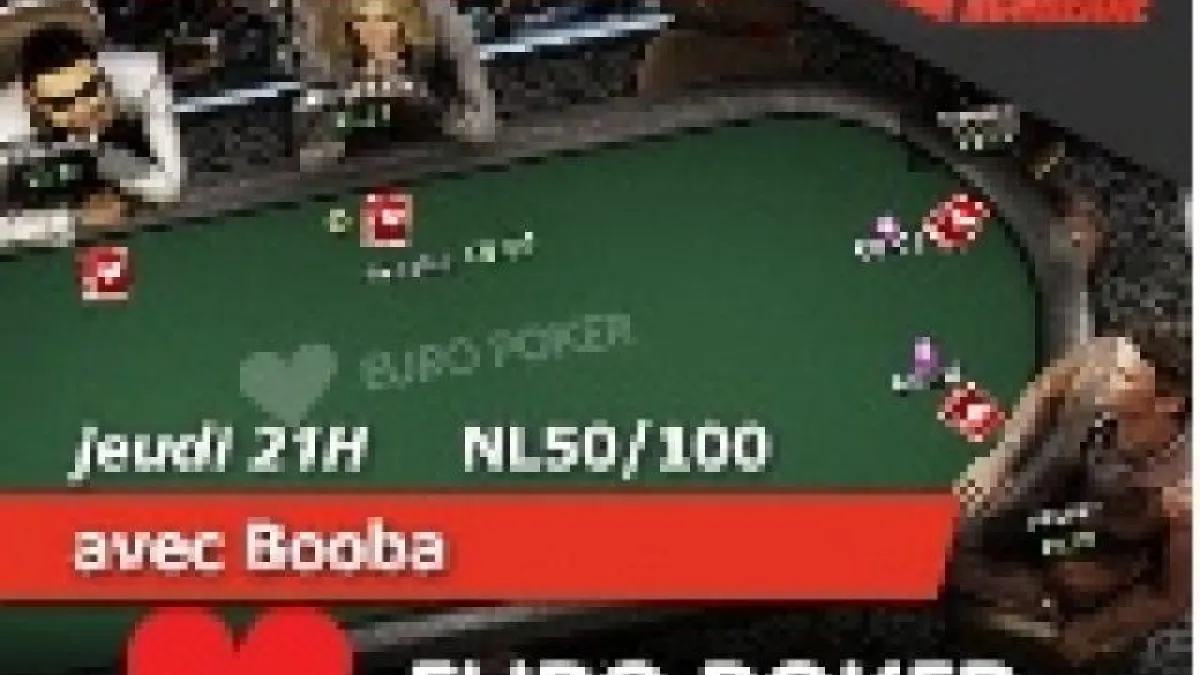Cours en direct: Venez crush la NL100 avec Booba sur Euro Poker!