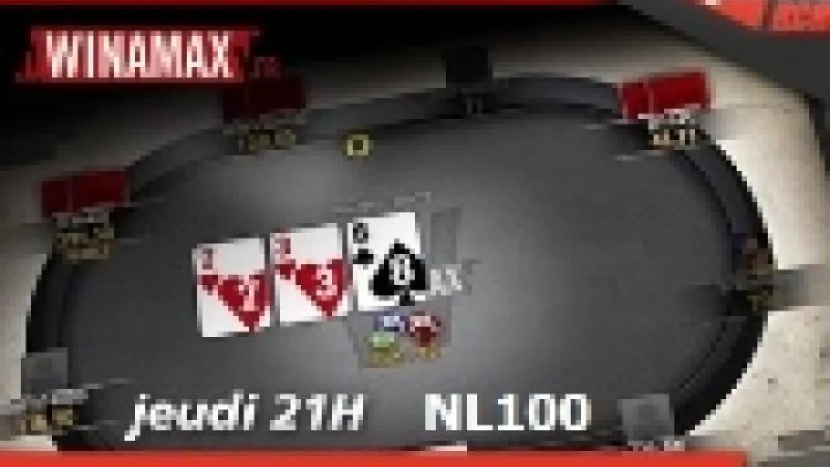 Cours en direct : Bibibiatch en NL100 sur Winamax