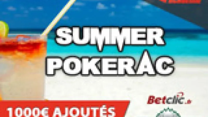 Summer PokerAc sur Everest-Betclic : 1000€ ajoutés !