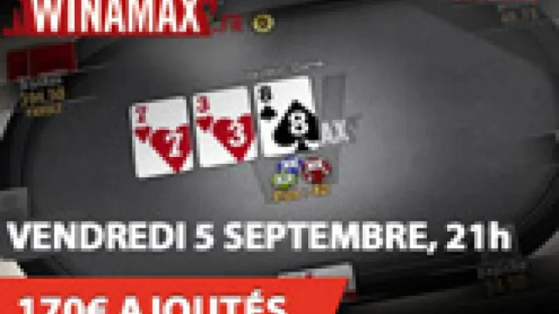 PokAC-SERIES4 sur Winamax : 1€ rebuy avec 170€ ajoutés