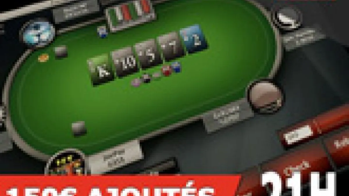 Tournoi 1€ rebuy sur PokerStars avec 150€ ajoutés