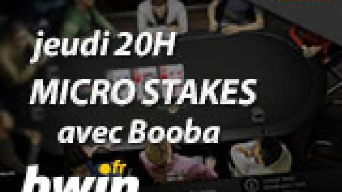 Cours en direct : Le challenge de Booba en cash game