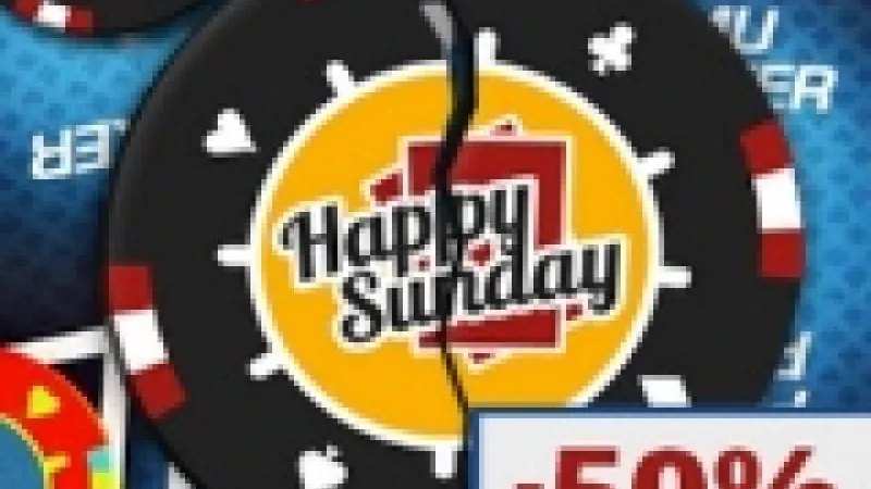 Happy sunday ce dimanche : Le réseau Party brade ses buy-in de tournois