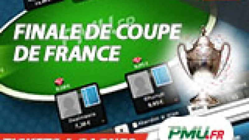 Finale de Coupe de France : 2 places à gagner sur PMU Poker