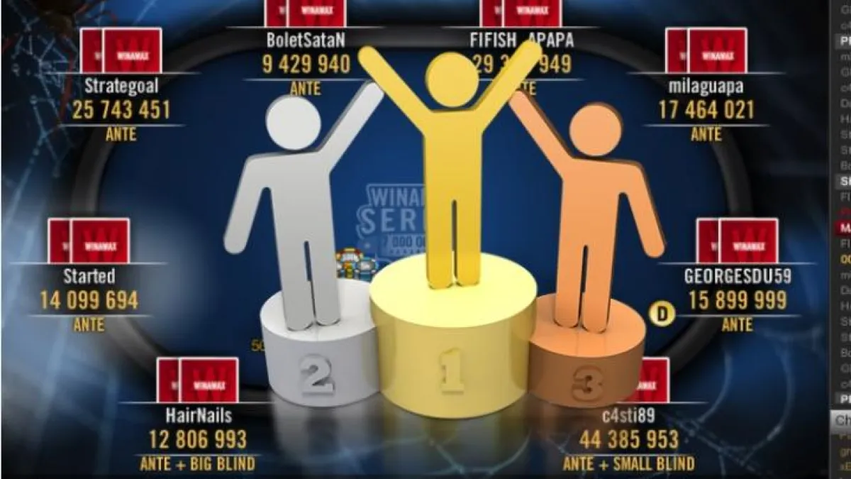 Challenge Wina Séries : Qui sera le champion des MTT (1000 PPA à gagner) ?