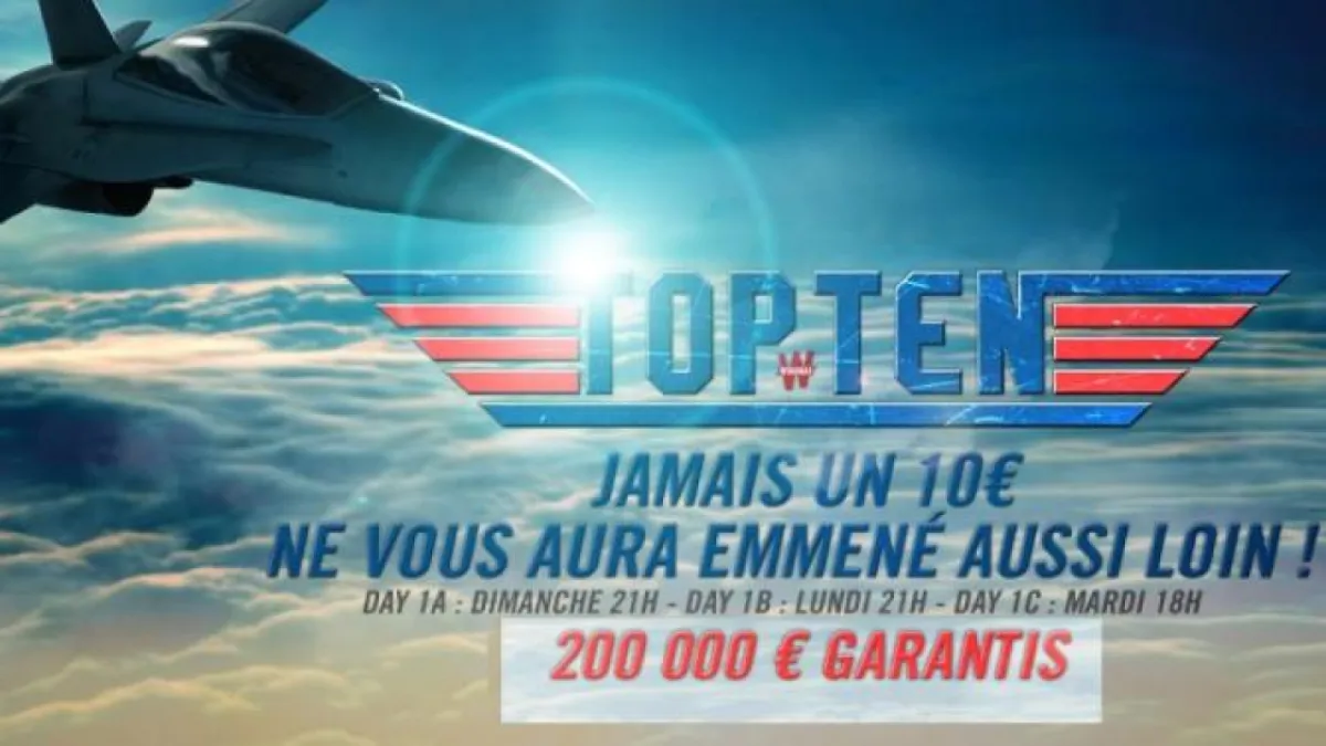 Top Ten de Winamax : Transformez 10€ en 200.000€ !