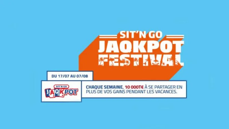 SNG JAQKPOT FESTIVAL : PMU Poker met en jeu 10.000 T€ chaque semaine 