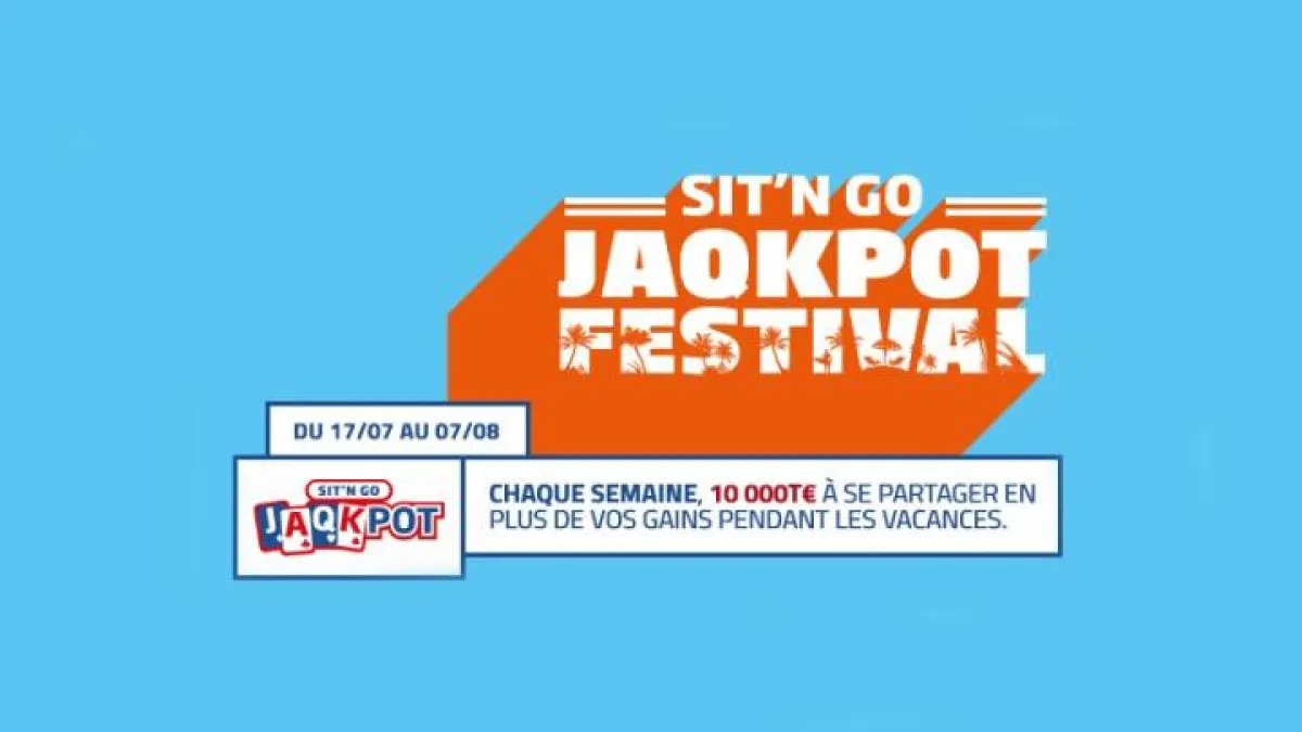 SNG JAQKPOT FESTIVAL : PMU Poker met en jeu 10.000 T€ chaque semaine 