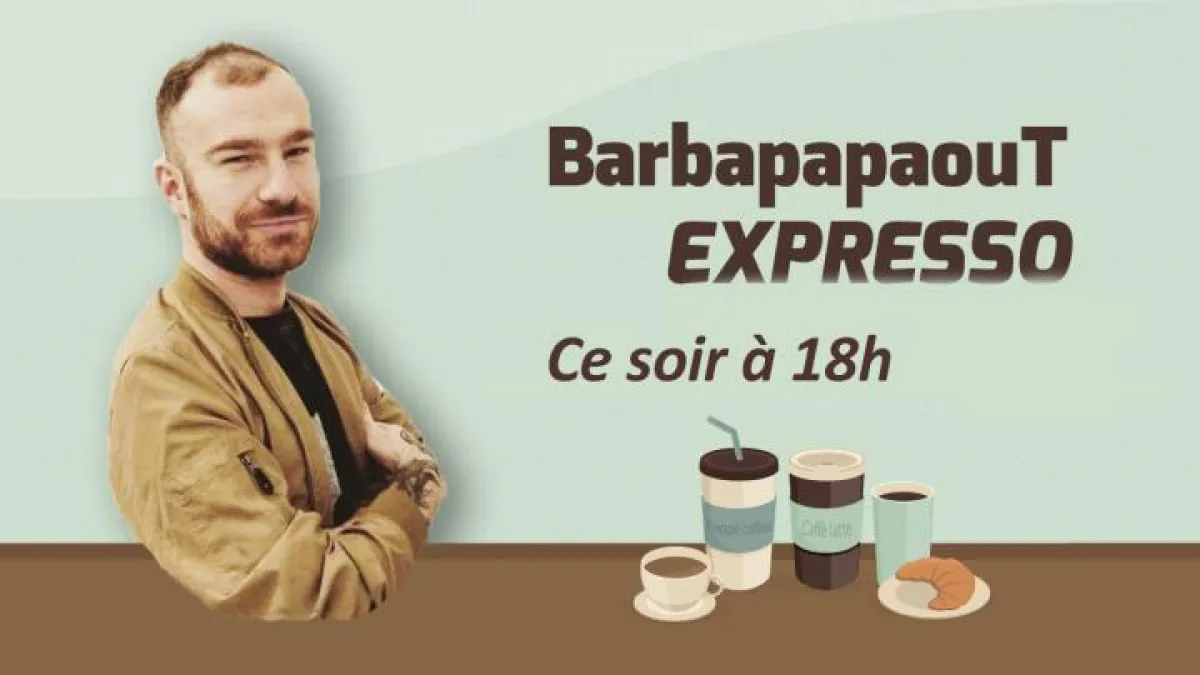 Bibibiatch reprend une tournée d'expressos à 18h sur Twitch !