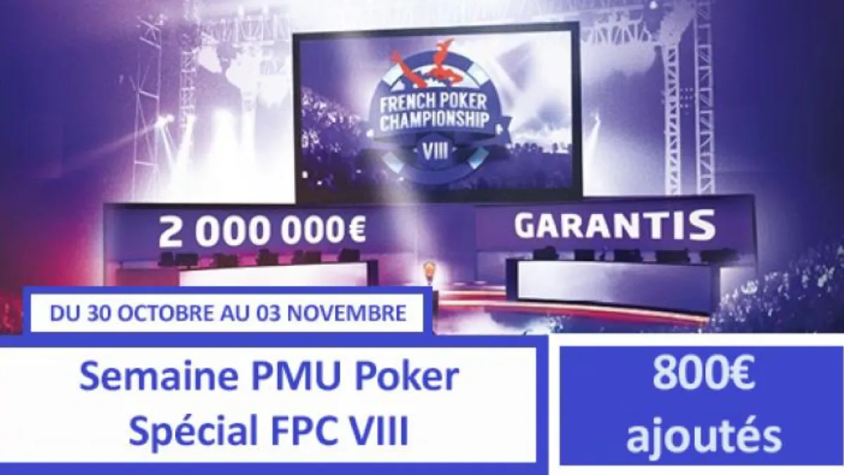 Semaine PMU spéciale FPC VIII - 800€ de tickets pour les académiciens !