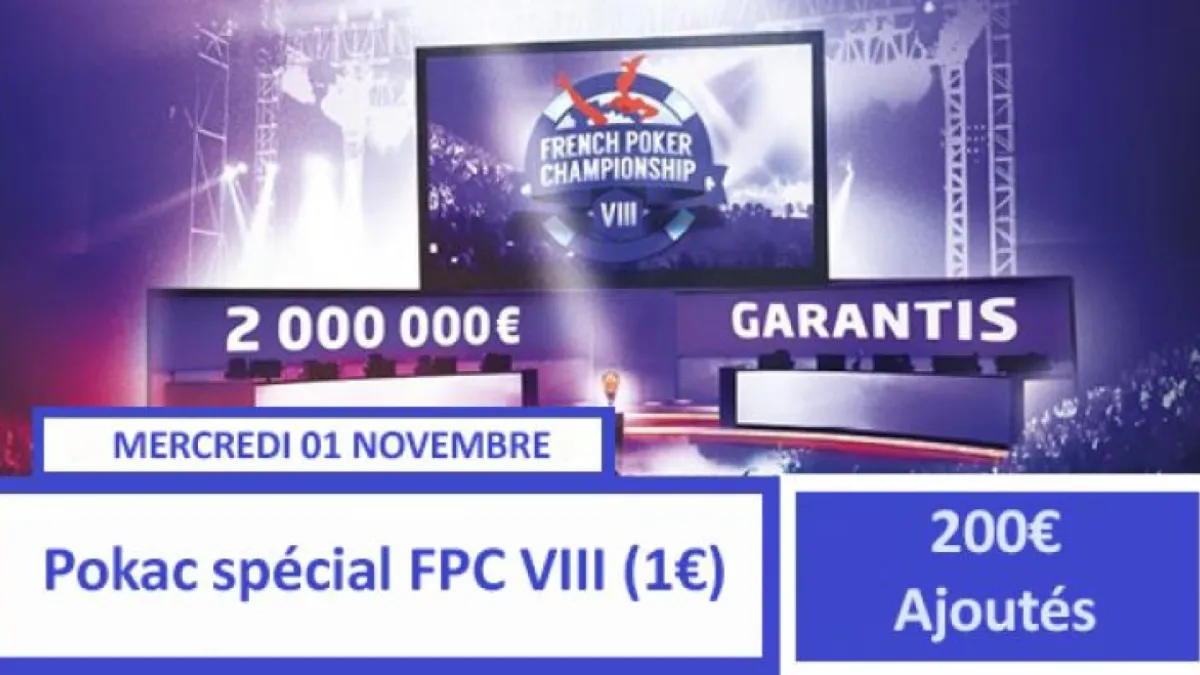 Pokerac Spécial FPC VIII (1€) - 200€ ajoutés