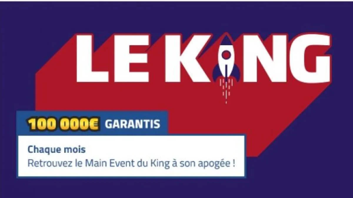 Le King100 de PMU Poker : tournoi flight et 100.000€ garantis