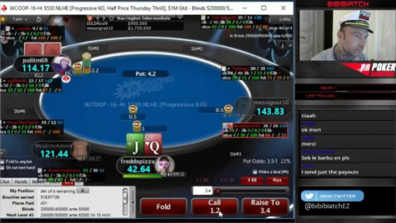 [Replay] Bibi review sa table finale du 560$ KO des WCOOP (deuxième partie)