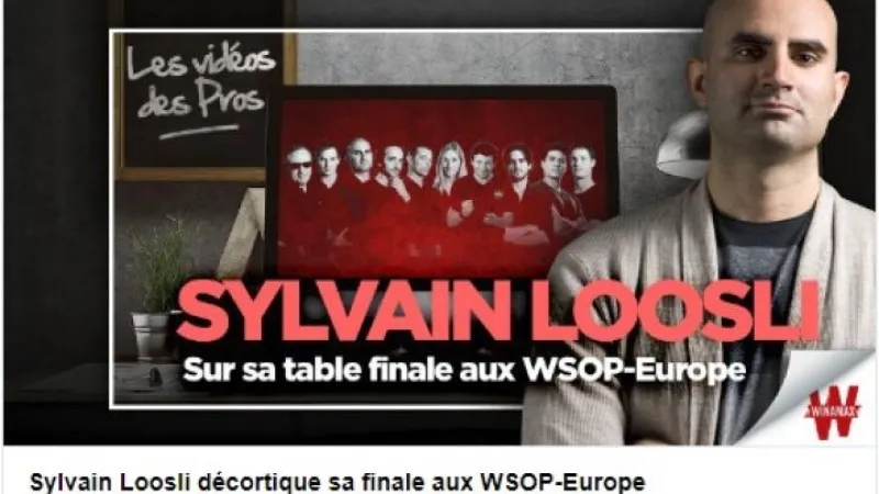 Sylvain Loosli review en vidéo sa table finale du High Roller des WSOP Europe