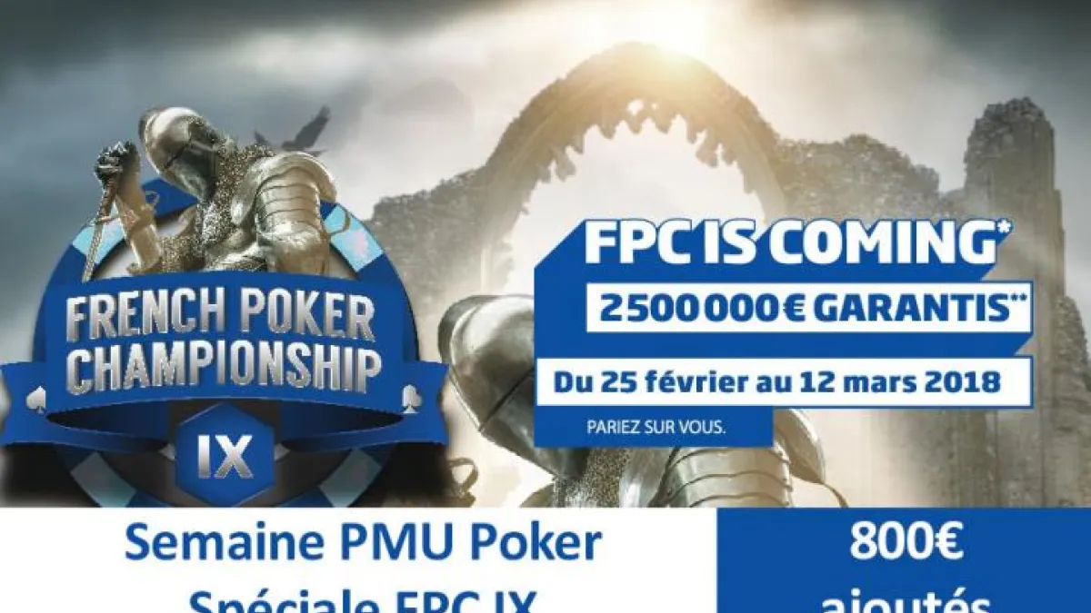 Semaine PMU spéciale FPC IX - 800€ de tickets pour les académiciens !