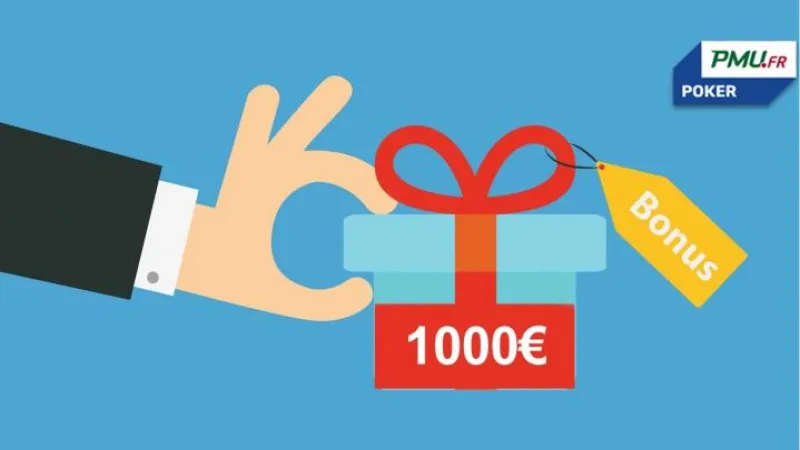 Bonus 1er dépôt boosté sur PMU Poker (jusqu'à 1000€)