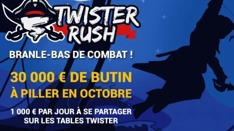 Twister Rush sur Betclic : race de 1000€ à se partager chaque jour en octobre !