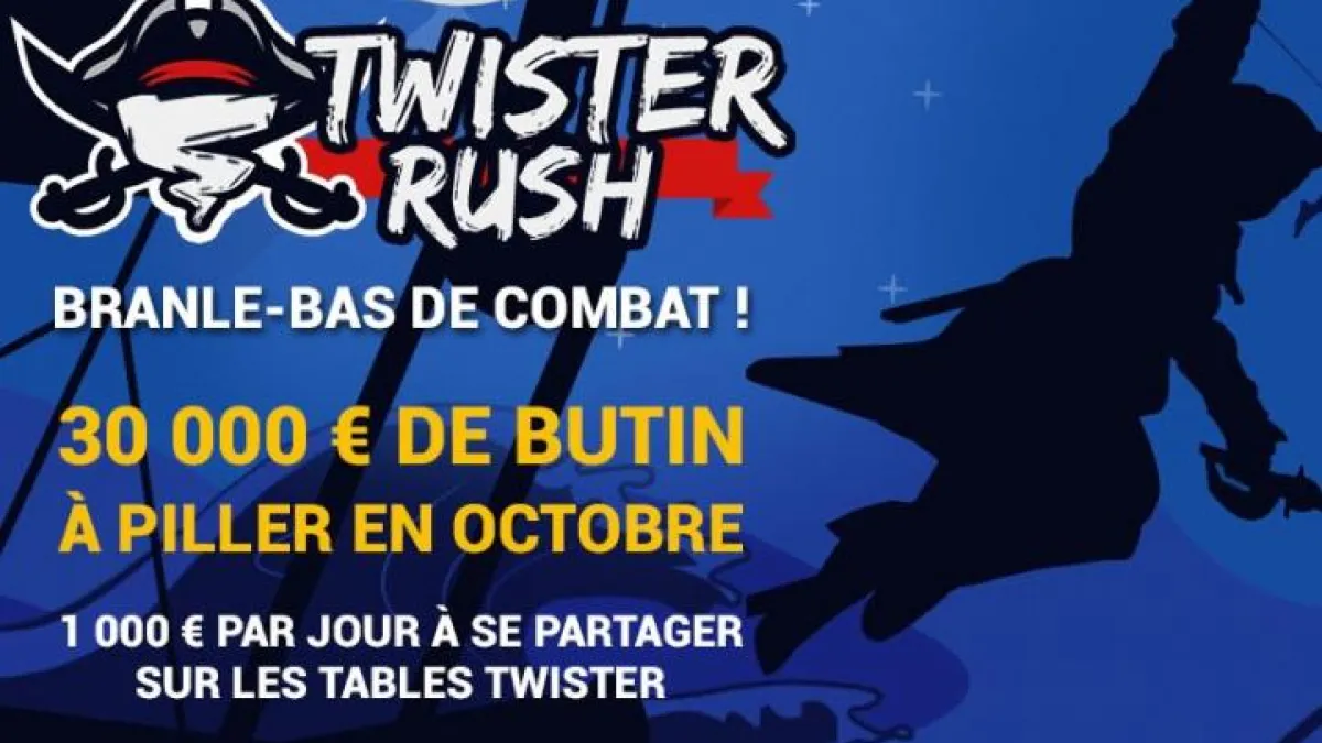 Twister Rush sur Betclic : race de 1000€ à se partager chaque jour en octobre !