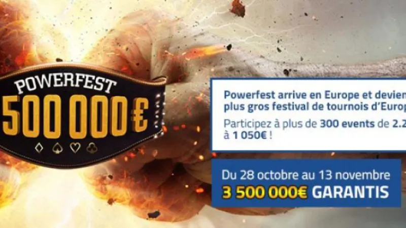 Powerfest : 3.500.000€ garantis sur PMU et Party Poker 