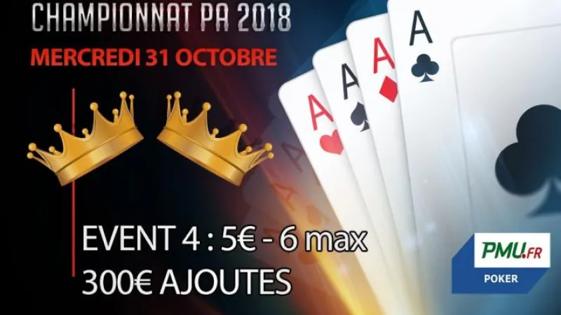 Championnat PA 2018 : Event 4 - 6 max (5€)