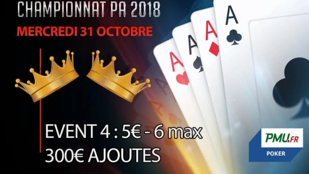 Championnat PA 2018 : Event 4 - 6 max (5€)