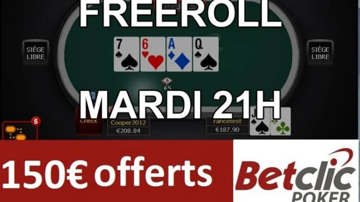 Cheaproll (1€) mardi soir sur Betclic - 150€ de tickets ajoutés