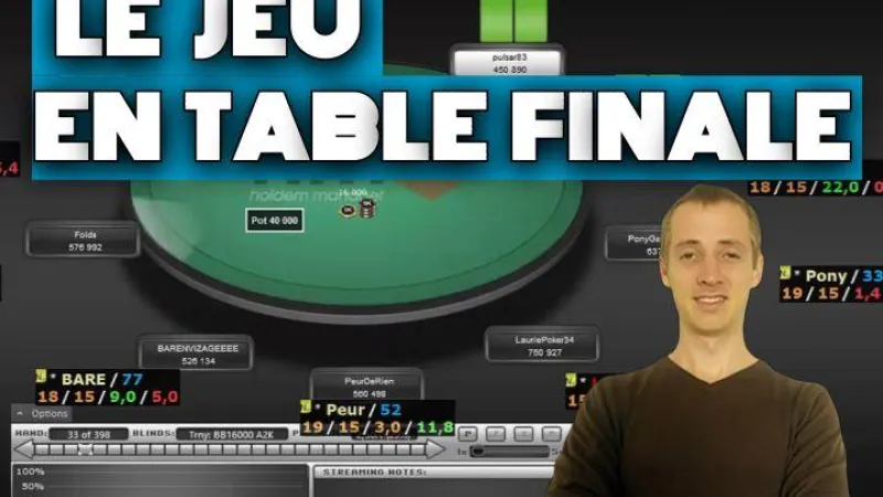 Gestion d'un MTT à haut Buy-in (Table Finale)  (3)