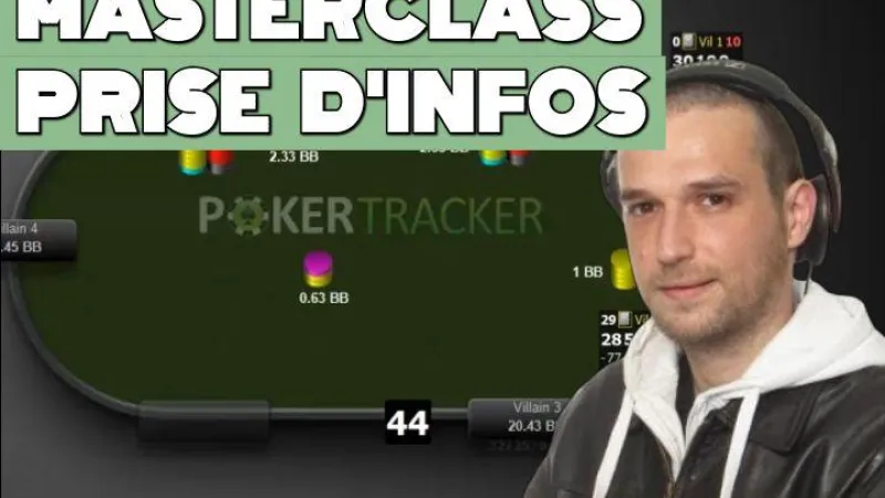 La prise d'informations en tournoi (sharkscope, HUD, prise de notes)