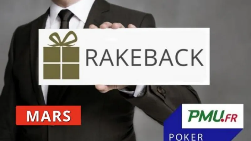La promo rakeback Poker Académie de mars sur PMU Poker ! 