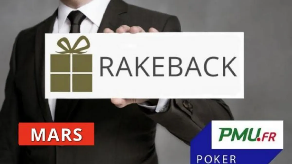 La promo rakeback Poker Académie de mars sur PMU Poker ! 