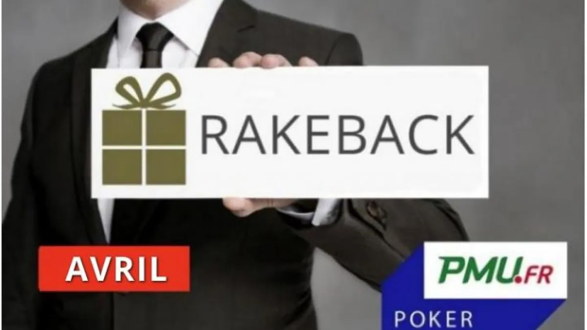 La promo rakeback Poker Académie d'avril sur PMU Poker ! 