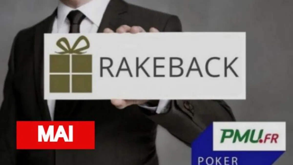 La promo rakeback Poker Académie de mai sur PMU Poker !
