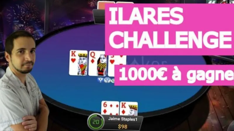 Le Ilares head's up challenge - 1000 euros à gagner sur partypoker