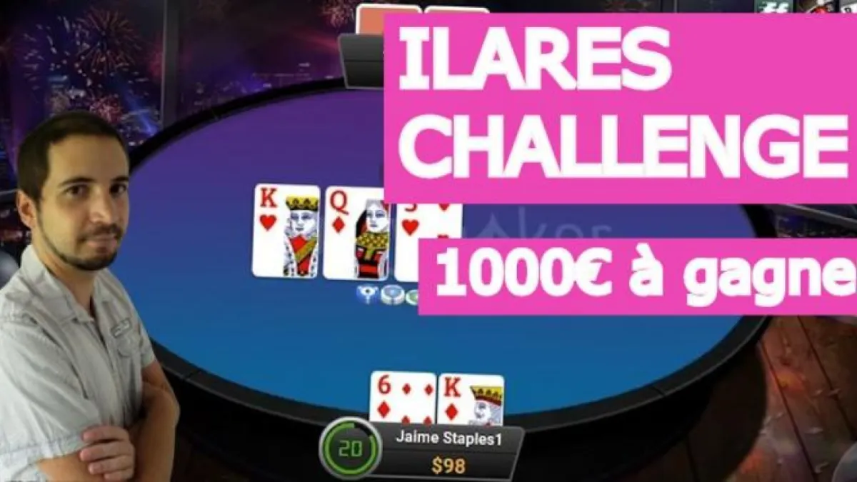 Le Ilares head's up challenge - 1000 euros à gagner sur partypoker