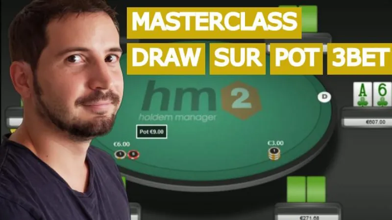 Jouer un draw dans un pot 3bet avec l'initiative