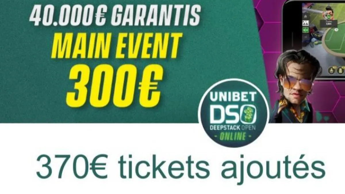 Poker Académie road to DSO : 370€ ajoutés