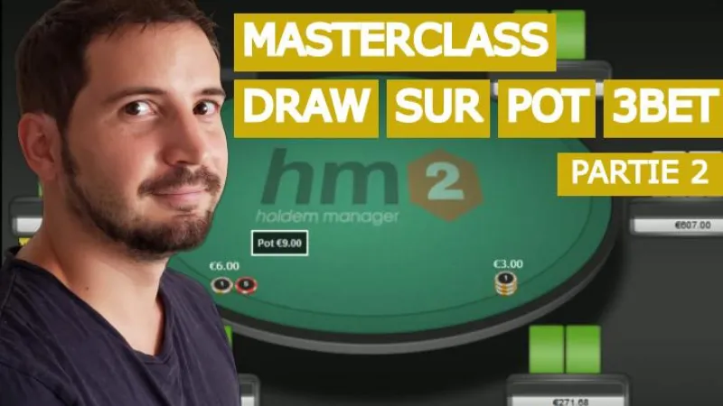 Jouer un draw dans un pot 3bet avec l'initiative (2)