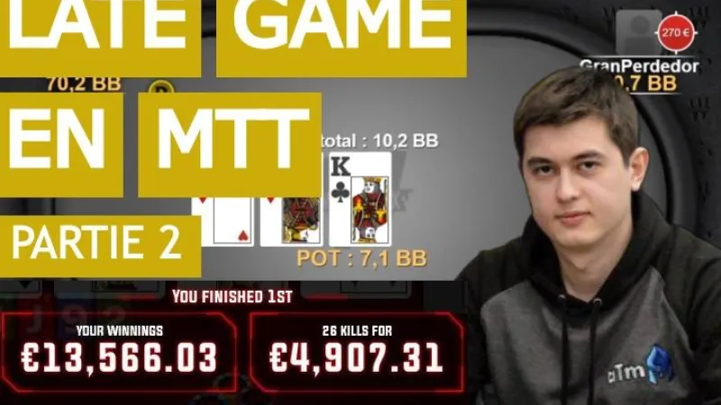 Gestion du late game en tournoi (2) - Table Finale