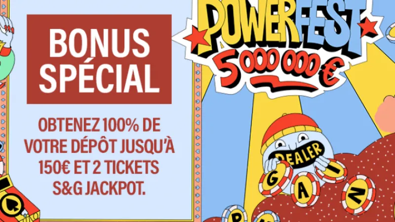 Powerfest : 5 000 000 € garantis sur PMU Poker et partypoker !