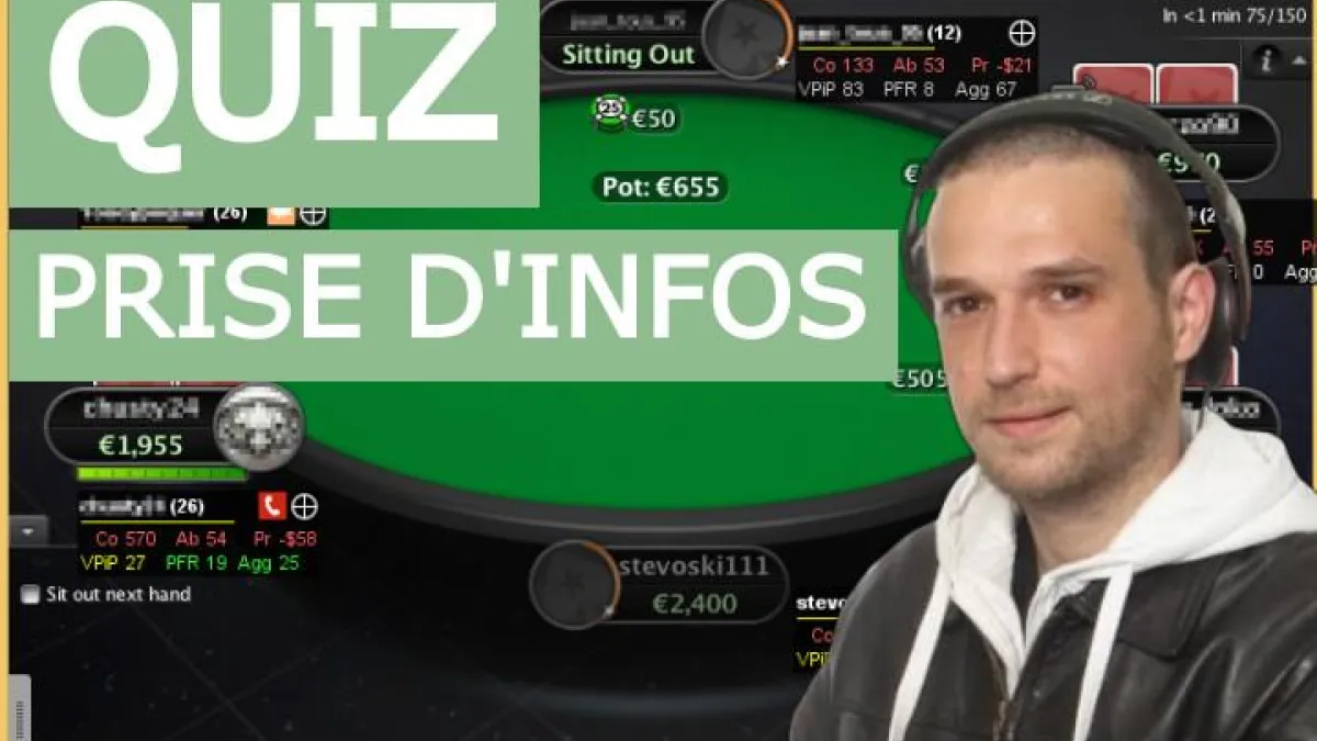 Quiz spécial prise d'informations en MTT : Fréquence, prise de notes et Sharkscope